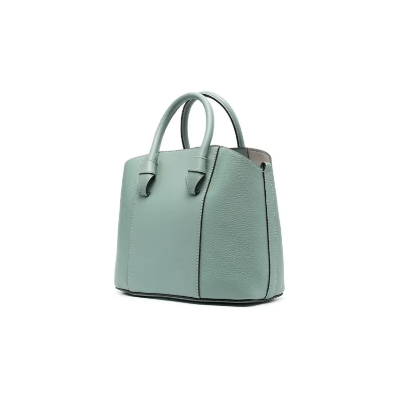 Furla Miastella Calfskin Tote Bag Shopping Bag Handbag Medium Size Women's Sage Green-2