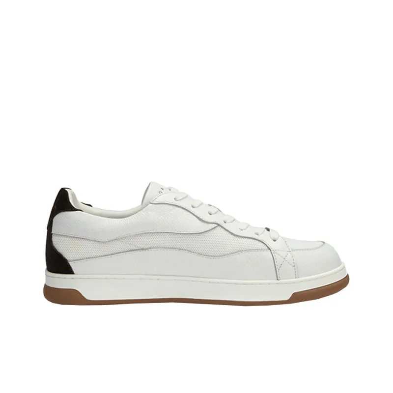 DAVID NAMAN Low Top Skateboard Shoes Men's White-1