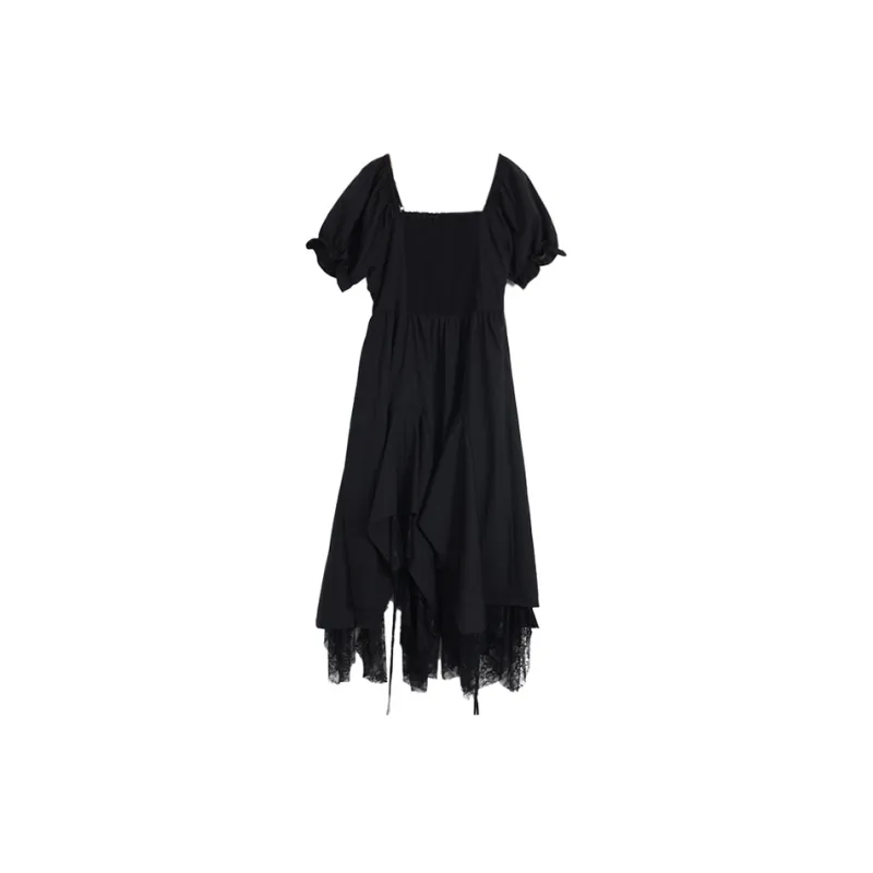 SETIROM Short Sleeved Dress Women's Black-1