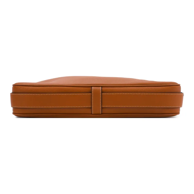 CELINE Romy Collection Soft Calfskin Shoulder Bag Handbag Medium Size Women's Tawny-4