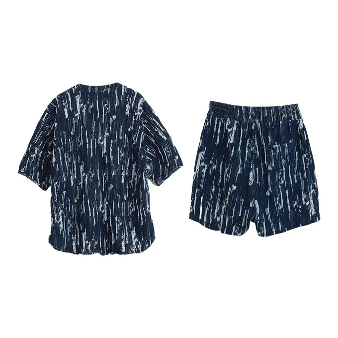 SETIROM Casual Suit Women's Navy Blue-1
