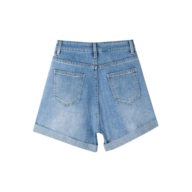 MITUAN Denim Shorts Women's Blue-1