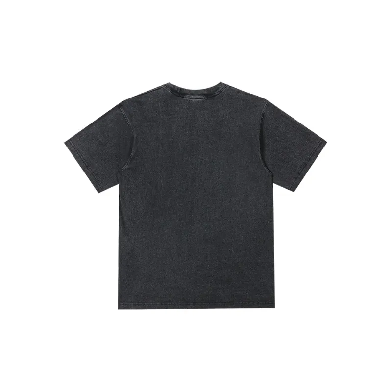 Thrillscrew T-Shirts Unisex Washed Black-1