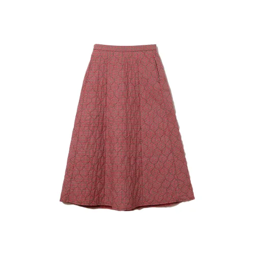 Beams Casual Long Skirts Women's Burgundy