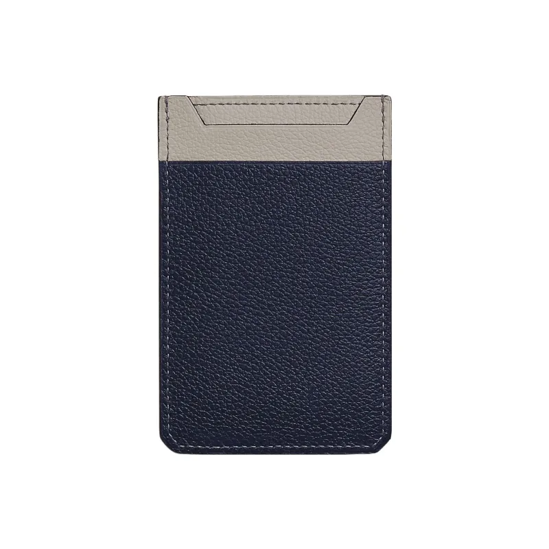 HERMES City Evercolor Calfskin Card Holder Men's Maje Gray/Concrete/Midnight Blue-1
