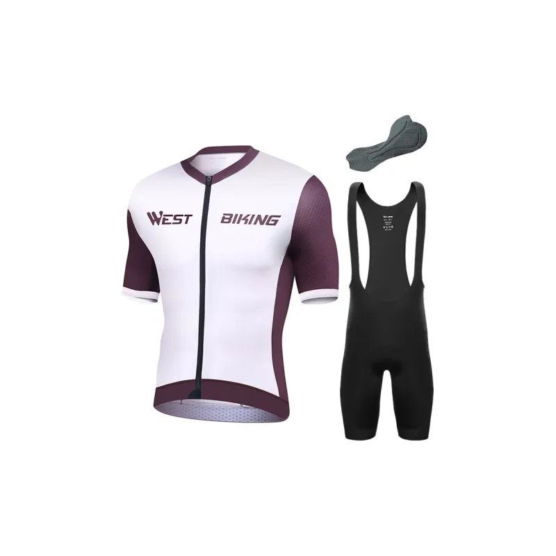 WEST BIKING Cycling Suits Short Sleeved Cycling Apparel Polyester-4