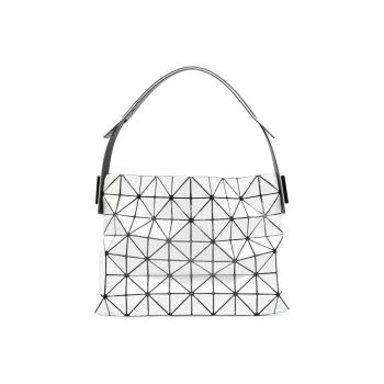 ISSEY MIYAKE Baguette Polyester Baguette Bag Handbag Shoulder Bag Women's Light Gray