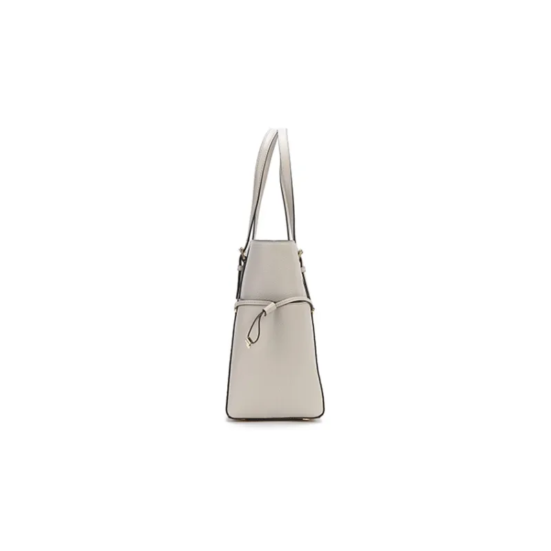 MICHAEL KORS Cow Leather Tote Bag, Shopping Bag, Shoulder Bag, Handbag Women's Khaki-2