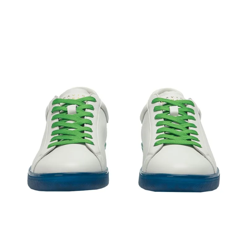 DAVID NAMAN Low Top Skateboard Shoes Men's White-5