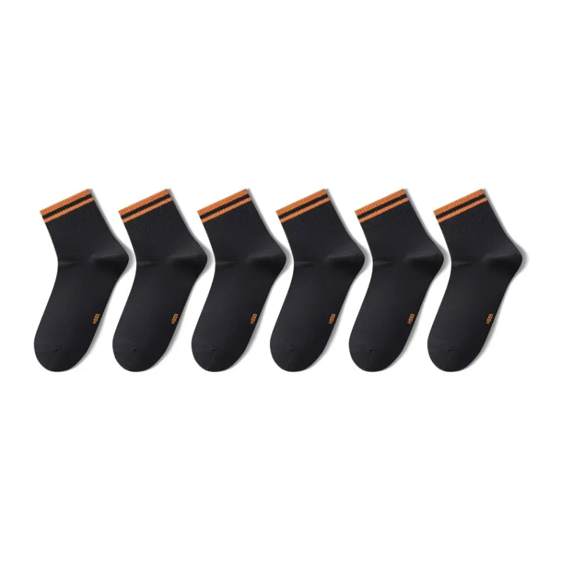 HLA Mid Calf Socks Men's 6 Pack-0
