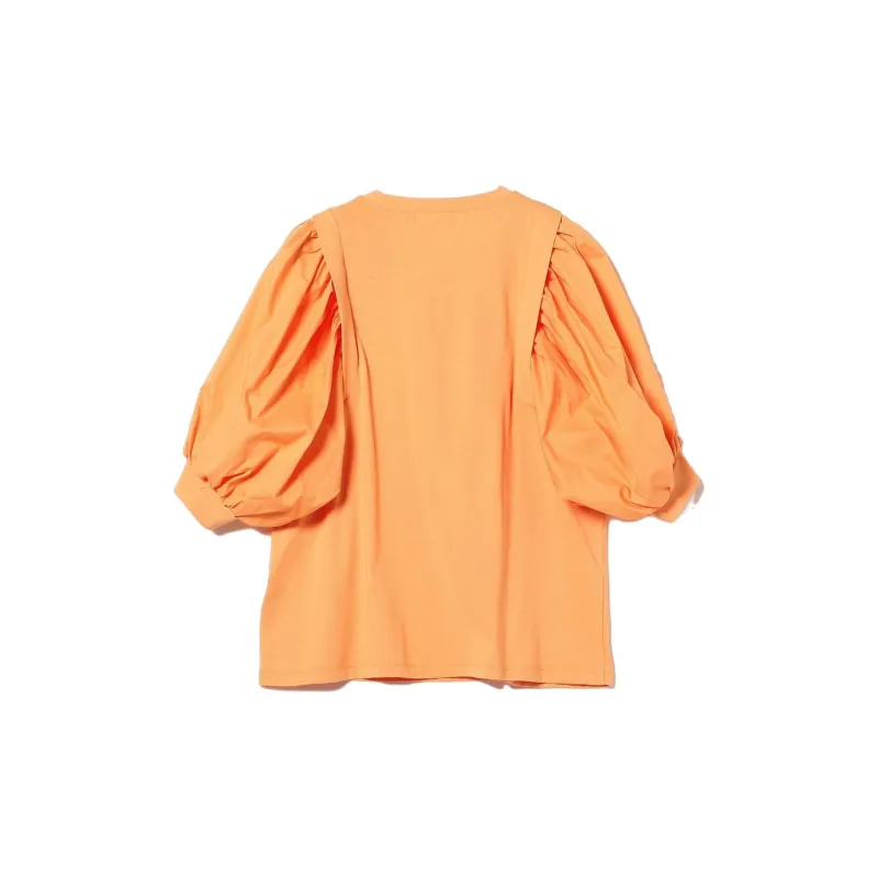 Beams T Shirts Women's Orange-1
