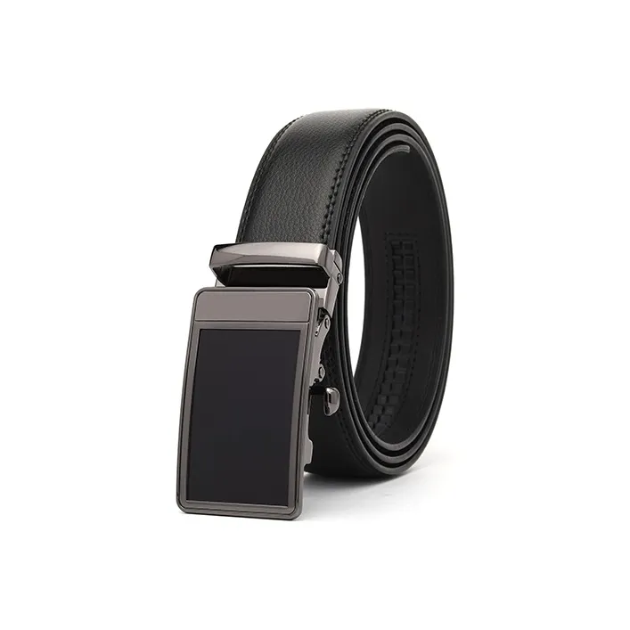 FREE RABBITⅡ No Hole Automatic Buckle Smooth Strap Body Leather Belts Men's-7