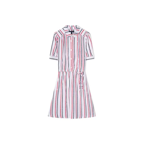 Tommy Hilfiger Short-Sleeved Dresses Women's Red/White With Blue Stripes