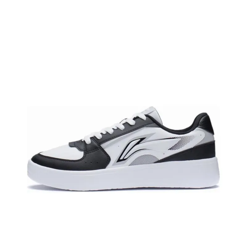 LiNing Xinghe Sports Fashion Collection Coverage Cushioning Low Top Skateboard Shoes Men's White-0