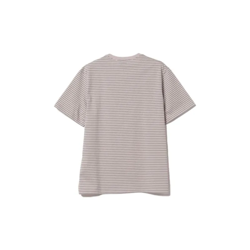 Beams T Shirts Men Pink Black-1