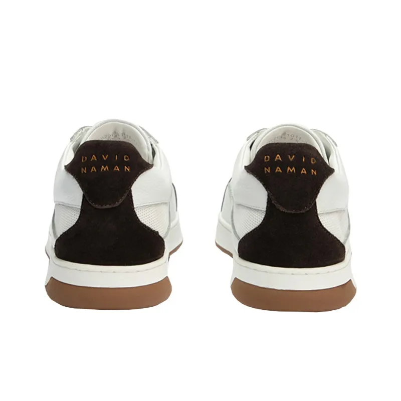 DAVID NAMAN Low Top Skateboard Shoes Men's White-6