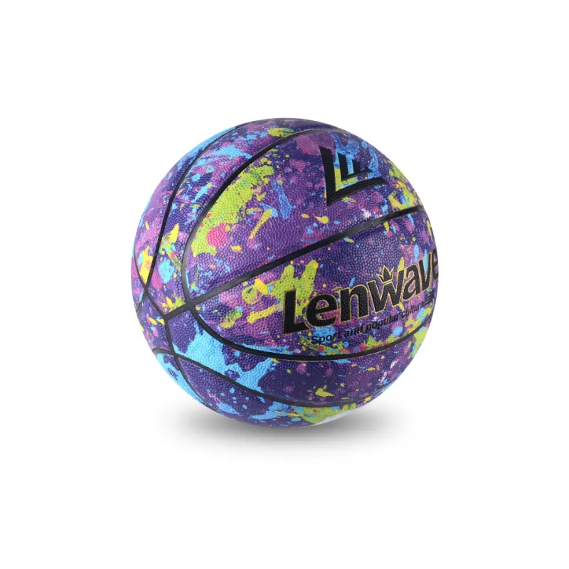 LENWAVE PU Basketball Multicolor Size 7 Training Unisex-1