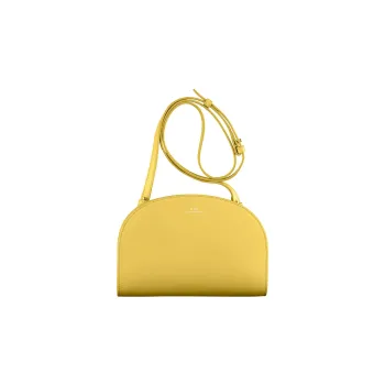 A.P.C Cow Leather One Shoulder Crossbody Clutch Women's Yellow