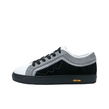 DAVID NAMAN Low Top Skateboard Shoes Men's Black