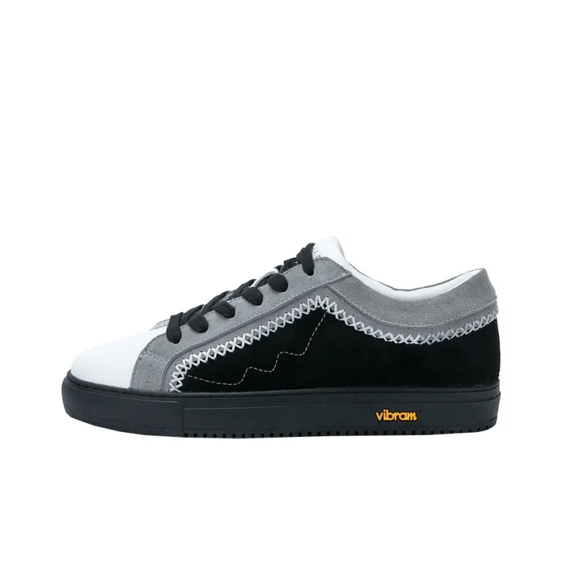 DAVID NAMAN Low Top Skateboard Shoes Men's Black-0