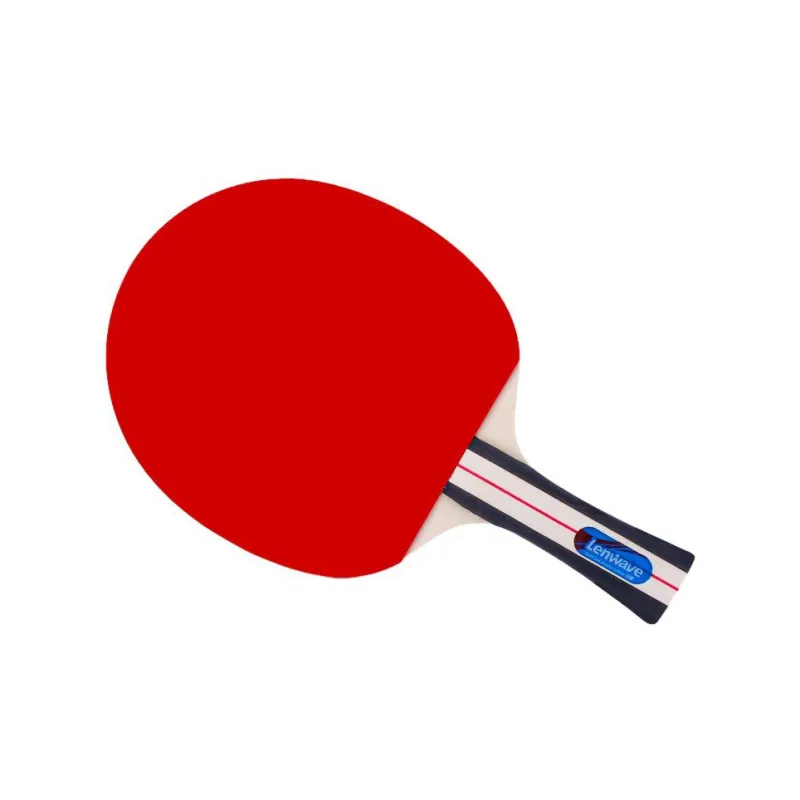LENWAVE Ping Pong Paddles Unisex All Wood Red/Black-1