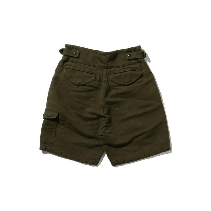 Beams Casual Shorts Men Olive Green-1