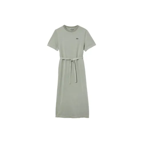 LACOSTE Short-Sleeved Dresses Women's Gray