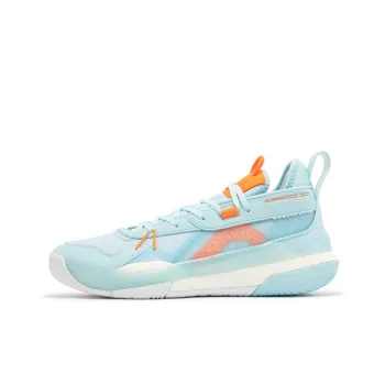 361° Burning Battle 3.0 Anti Slip And Wear Resistant Breathable Low Top Basketball Shoes Men's Glacier Blue