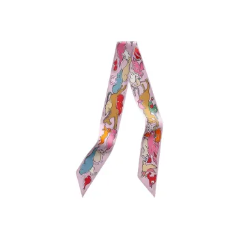 HERMES Silk Scarves Women's Pink