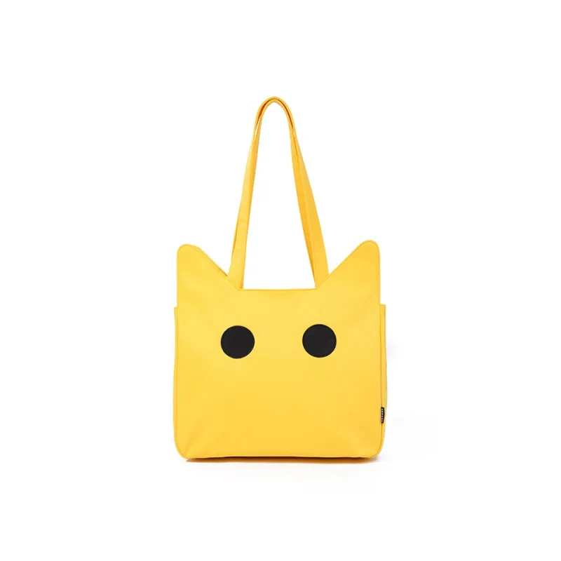 NOXXON Nylon Fabric Tote Bag Shoulder Bag Regular Women's Obsidian Black/Ecru/Sunshine Yellow/Electric Blue-6