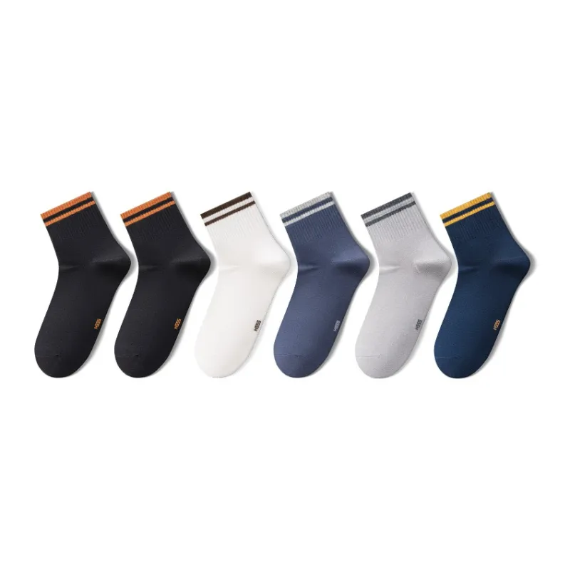 HLA Mid Calf Socks Men's 6 Pack-12
