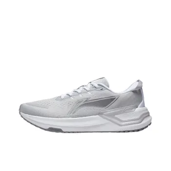 LiNing YueYing 3.0 Anti Slip Wear Resistant Low Top Running Shoes Men's White Gray