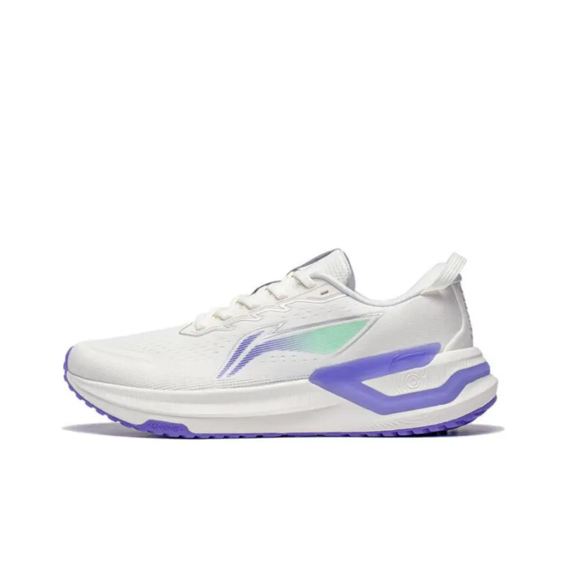 LiNing YueYing 3.0 Cushioning Wear Resistant Low Top Casual Running Shoes Men's White-0