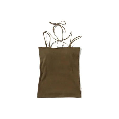 Beams Tank Tops Women's Khaki