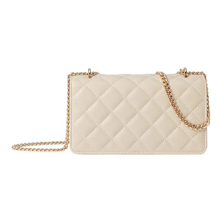 VANESSA HOGAN Lingge Series Fabric Women's Bag, Chain Bag, Crossbody Bag Trumpets Women's Black/Blue/Gray/Ecru-2