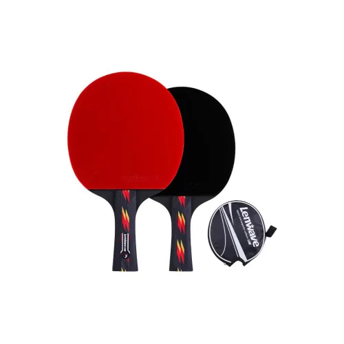 LENWAVE LW 0314 Ping Pong Paddles Unisex Wood Rubber Sponge Red