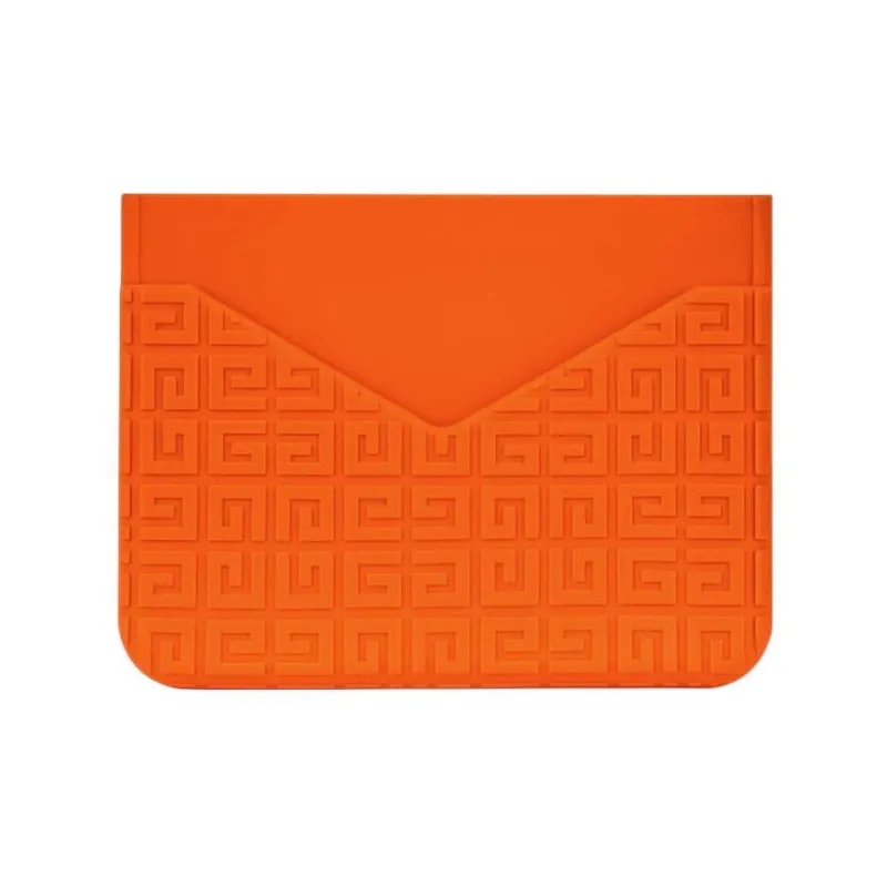 GIVENCHY Rubber Card Holder Men's Bright Orange-1