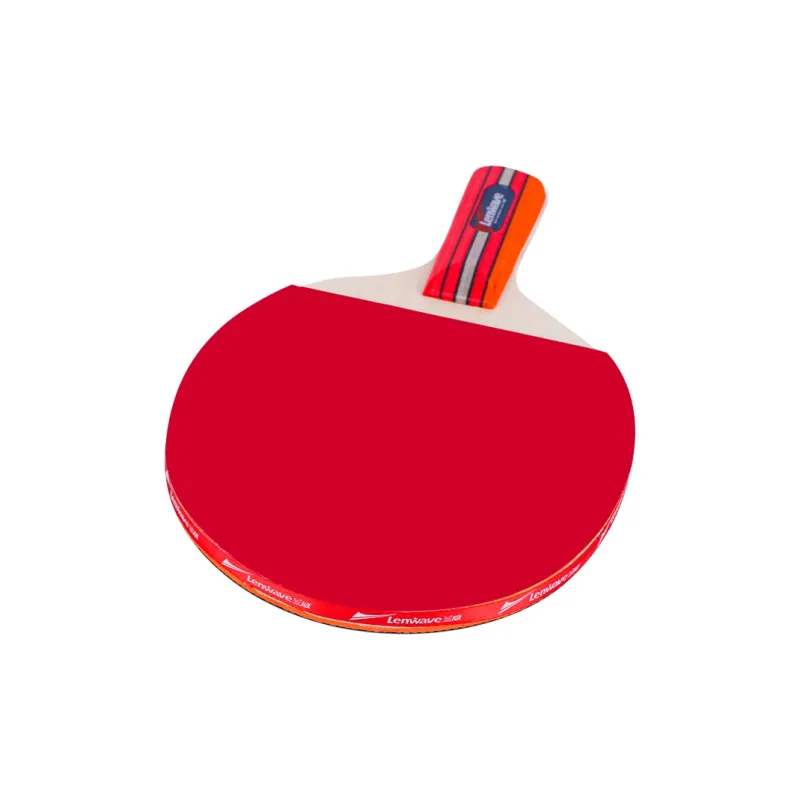 LENWAVE Ping Pong Paddles Unisex All Wood Red/Black Double Racket LW 0327-2