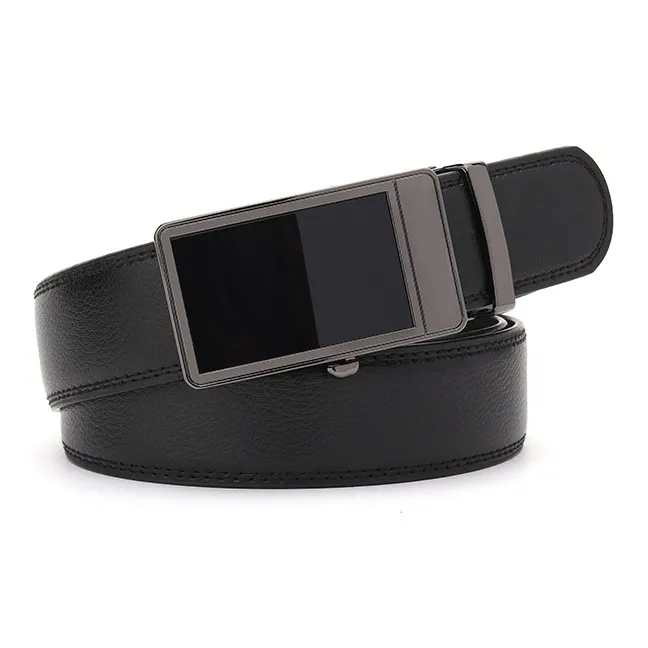 FREE RABBITⅡ No Hole Automatic Buckle Smooth Strap Body Leather Belts Men's-8