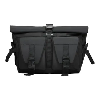 Subcrew Polyester Laptop Bag Messenger Bag Shoulder Bag Crossbody Bag Large Size Unisex Black
