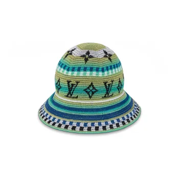 LOUIS VUITTON CROCHET STRIPES Bucket Hats Men's Multicolor