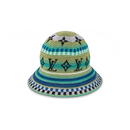 LOUIS VUITTON CROCHET STRIPES Bucket Hats Men's Multicolor