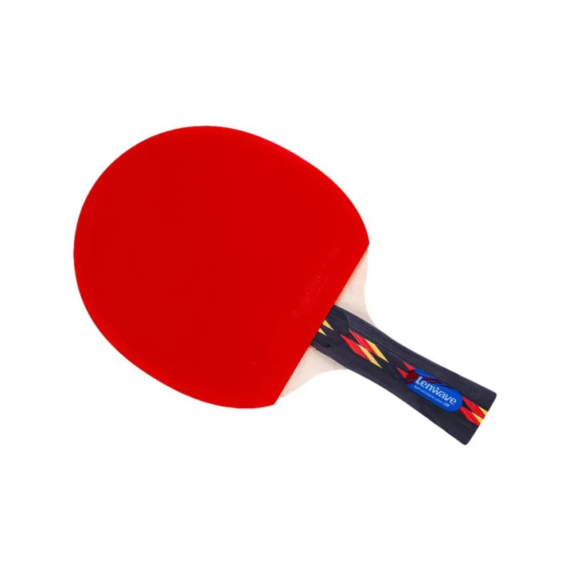 LENWAVE Ping Pong Paddles Unisex All Wood Red-1