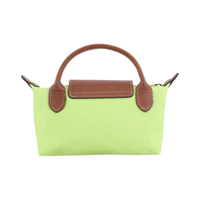 LONGCHAMP Le Pliage Recycled Canvas With Leather Trim Canvas Bag, Dumpling Bag, Handbag Regular Women's Green-4