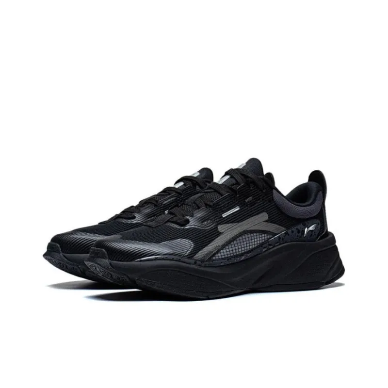 LiNing Soft Anti Slip Wear Resistant Low Top Casual Shoes Women's Black-2