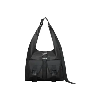 Subcrew Polyester Portable Crossbody Bag, Shoulder Bag Unisex Black