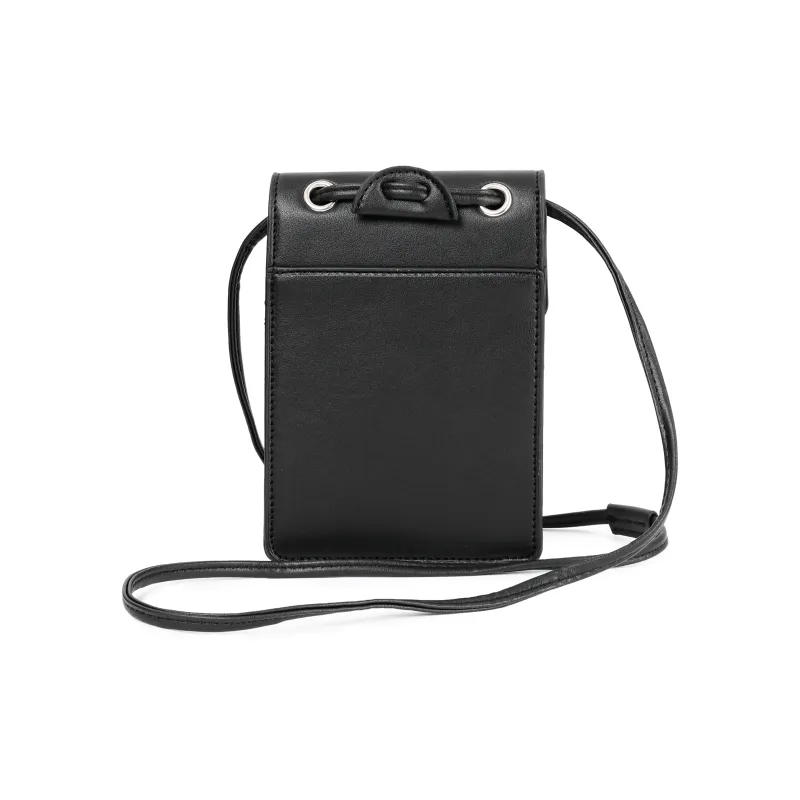 OTA PU Shoulder Bag Crossbody Bag Small Size Unisex Black-2