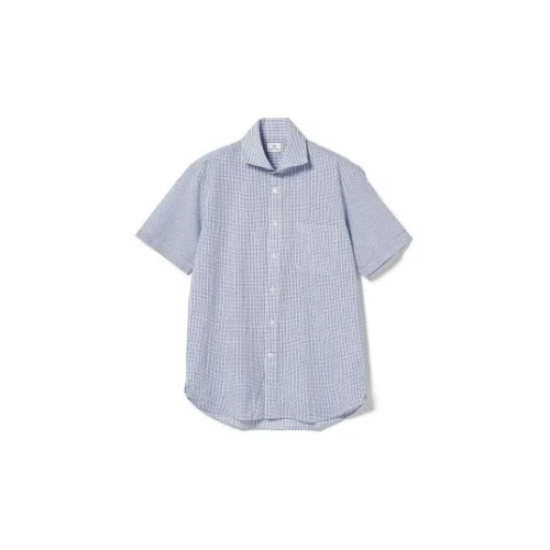 Beams Shirts Men Light Blue