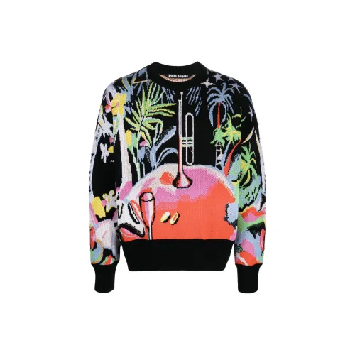 PALM ANGELS 'Oil On Canvas' Jacquard Jumper