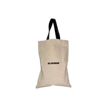 JIL SANDER Logo Detailed Rectangular Tote Bag